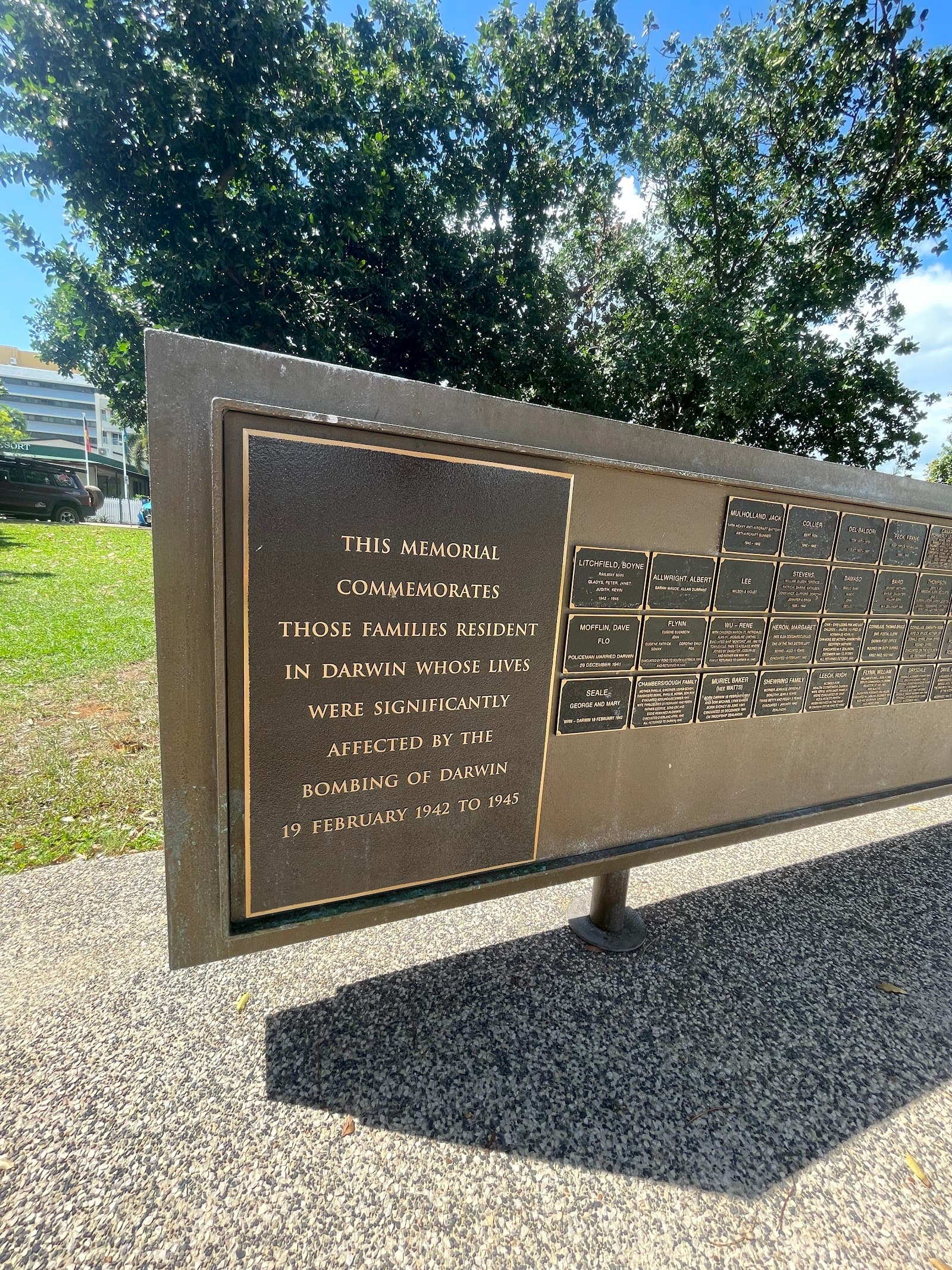 Darwin Family War Memorial — Darwin CBD, Darwin