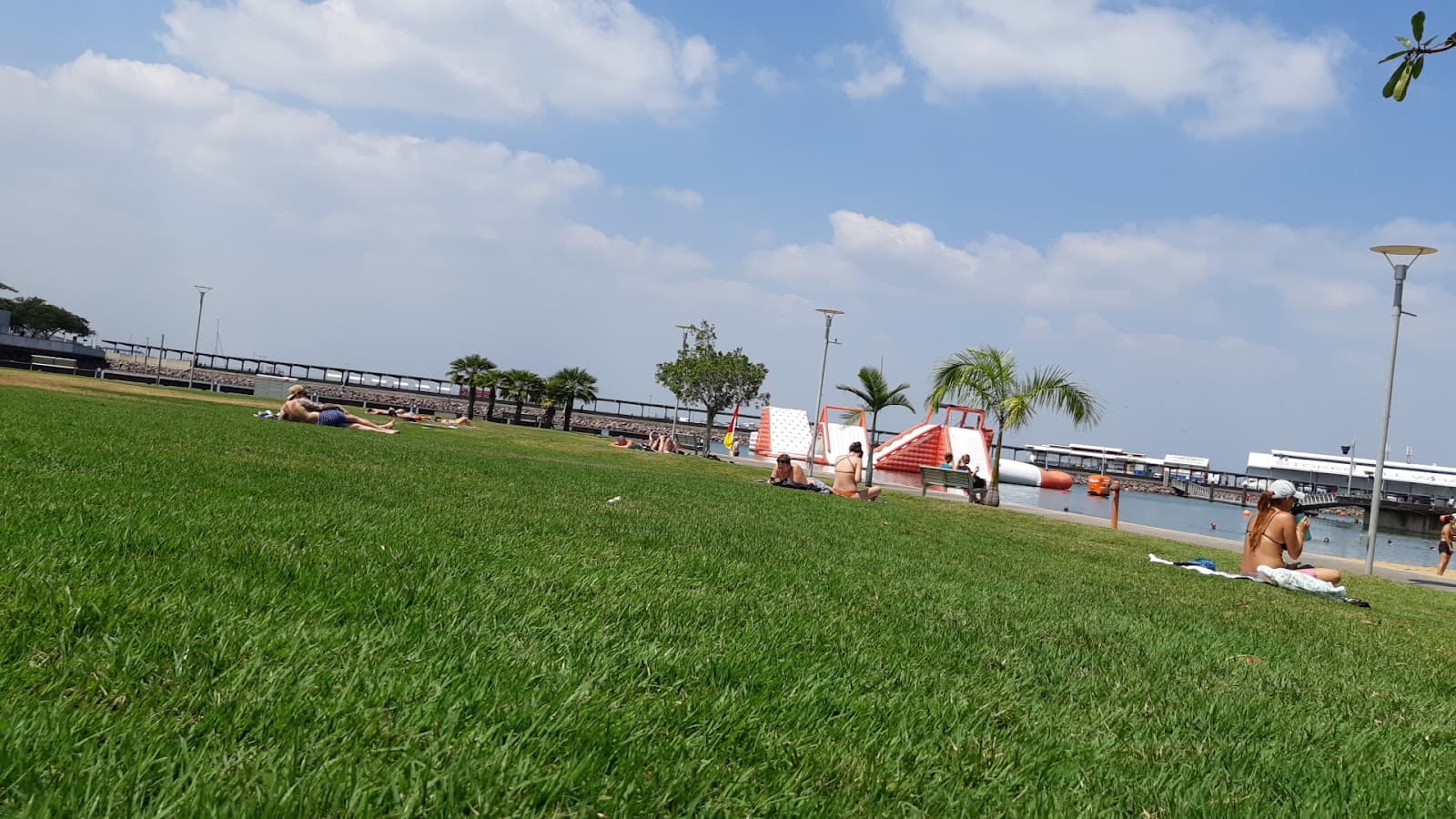 Artificial and public beach — Cullen Bay, Darwin